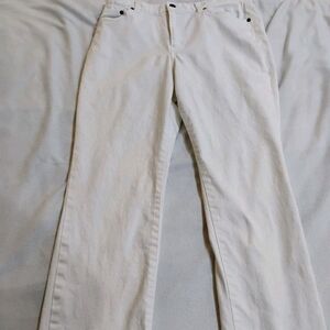 Ralph Lauren Women's Straight Leg White Jeans